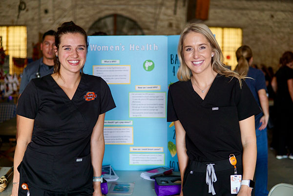 Two Students at Research Days Event Two Students at Research Days Event