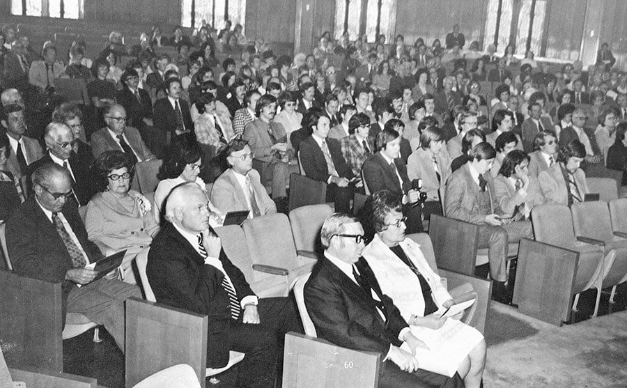 historic photo of the inaugural class of the 1970s