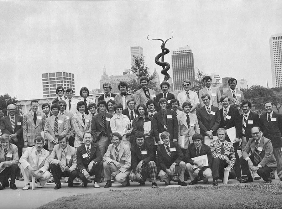 historic photo of the inaugural class of the 1970s