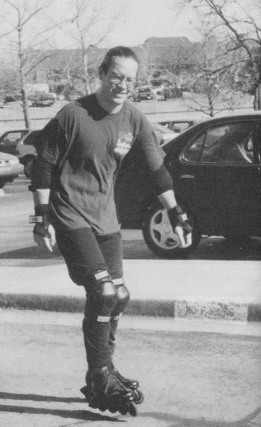 “I heard roller hockey tryouts are this afternoon in Founders Hall.” Robb Brinkley skates some stress off during a warm afternoon in January. “I heard roller hockey tryouts are this afternoon in Founders Hall.” Robb Brinkley skates some stress off during a warm afternoon in January.