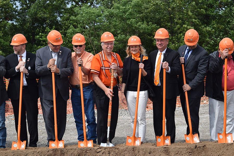 Officials at the groundbreaking for the College of Osteopathic Medicine at the Cherokee Nation in Tahlequah, Oklahoma. Officials at the groundbreaking for the College of Osteopathic Medicine at the Cherokee Nation in Tahlequah, Oklahoma.