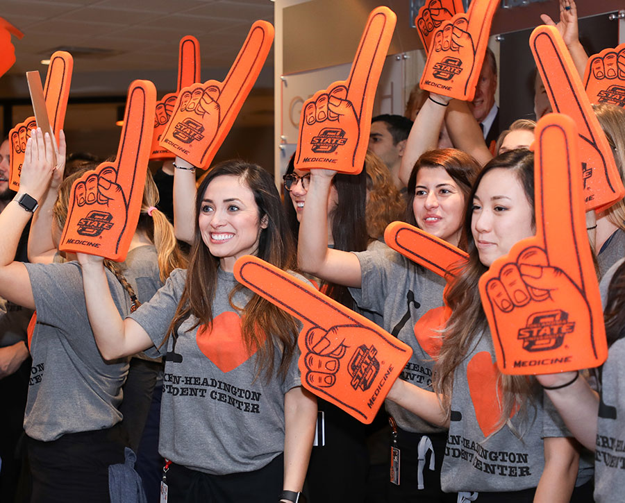 Students Celebrating at an Alumni Event