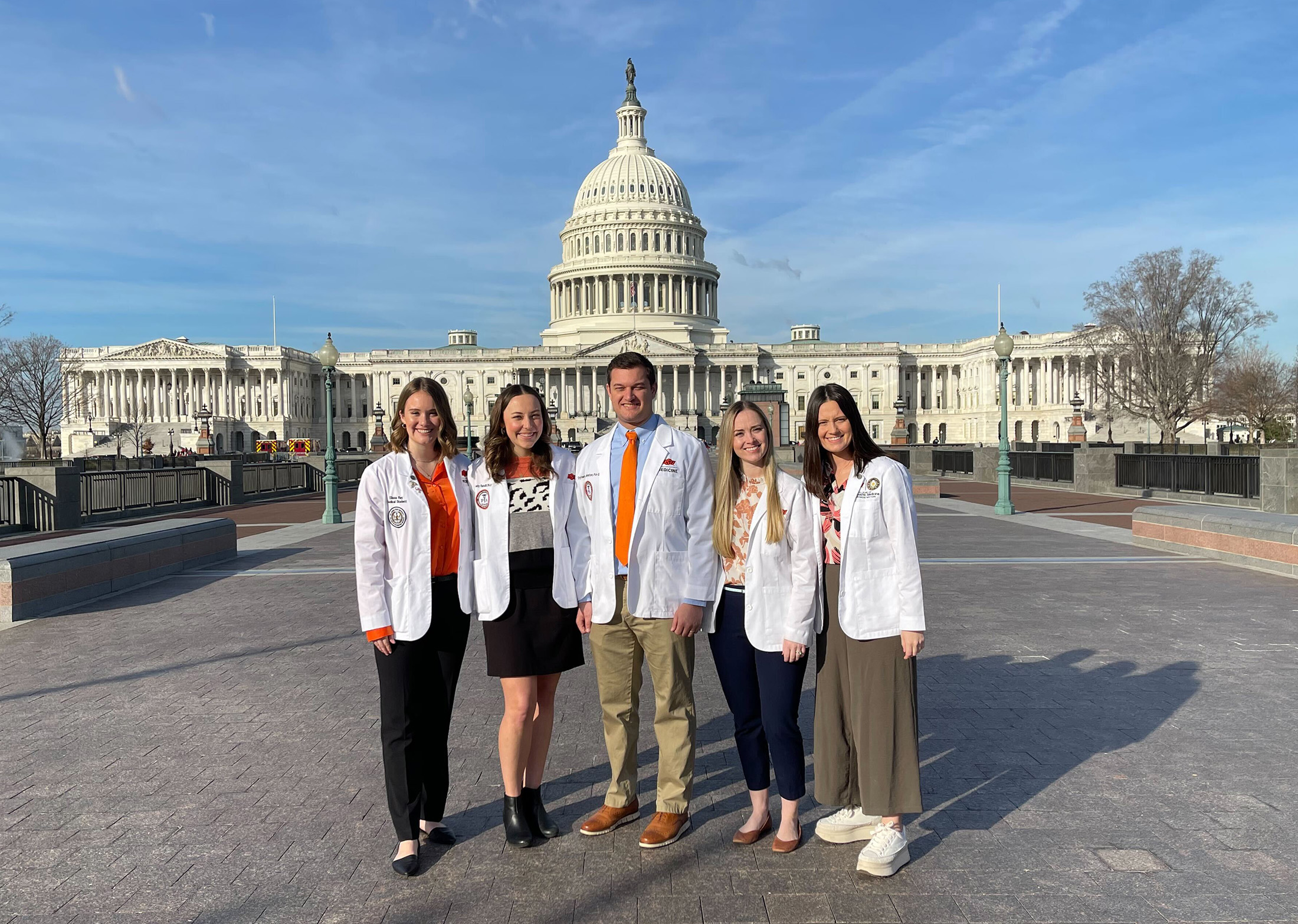 Medical students at the capitol. Medical students at the capitol.