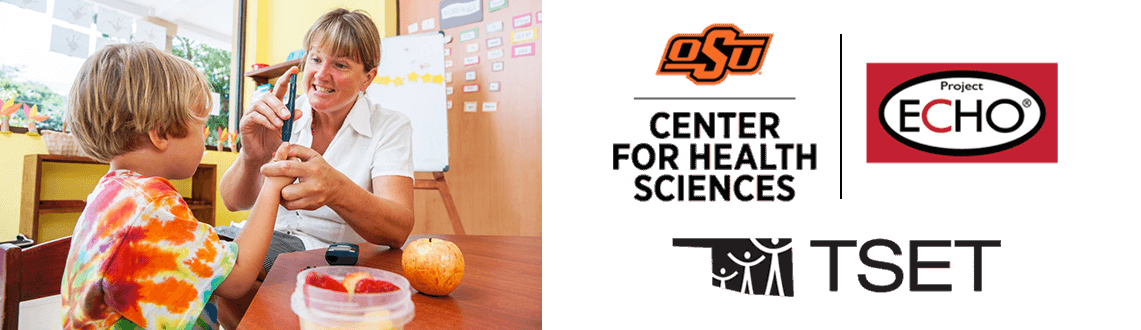 OSU Center for Health Sciences and Project ECHO Offical Logo with TSET Offical Logo