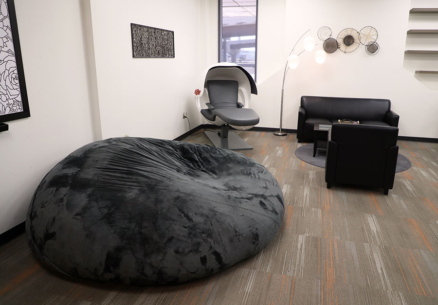 reboot-img1.jpg Reboot Center shows off the new nap pod and gaint bean bag